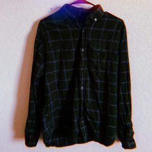 Dark green flannel